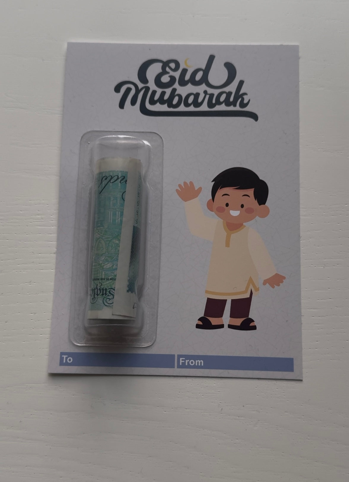 Eid Mubarak Money Holder Card