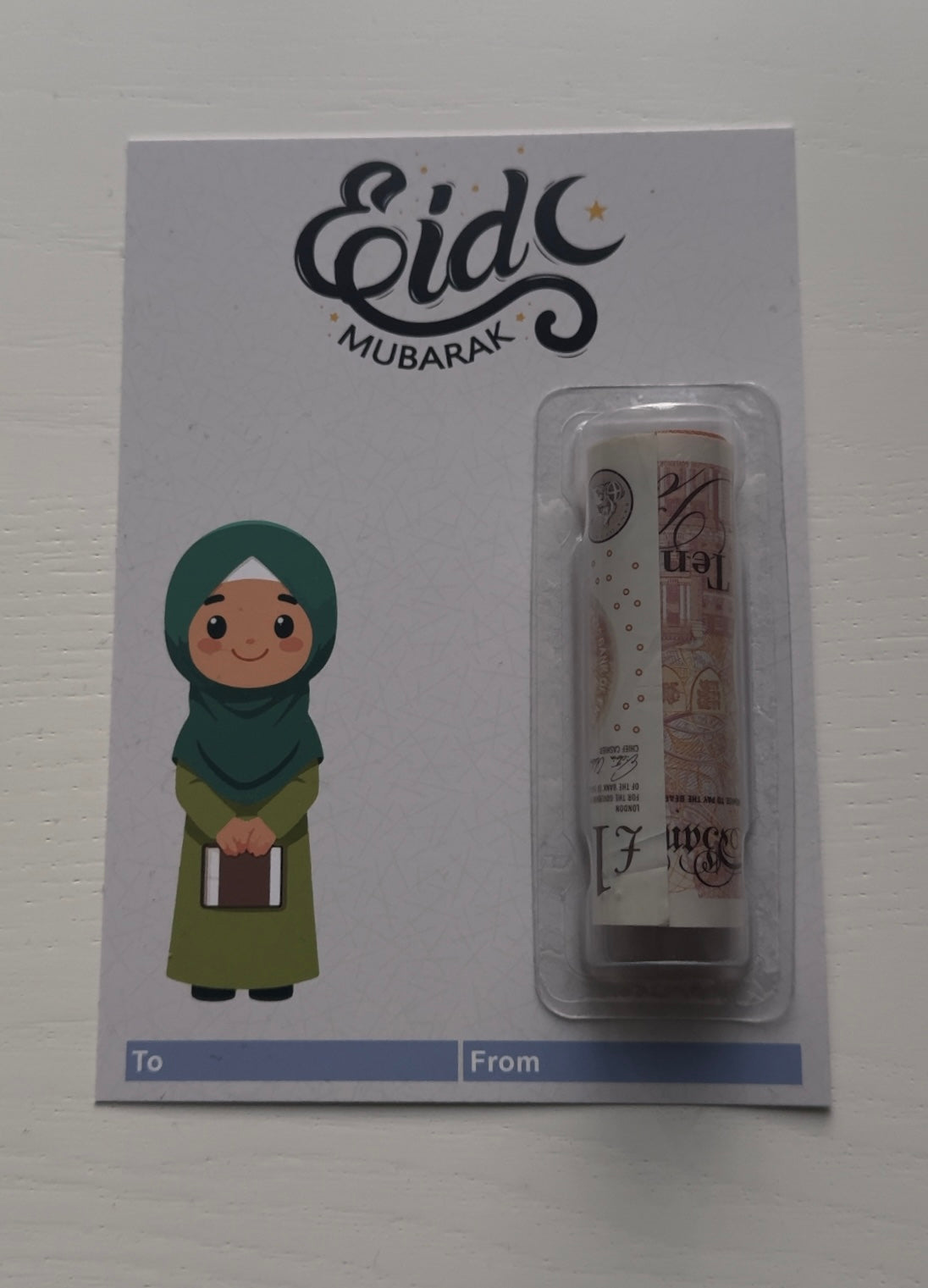 Eid Mubarak Money Holder Card