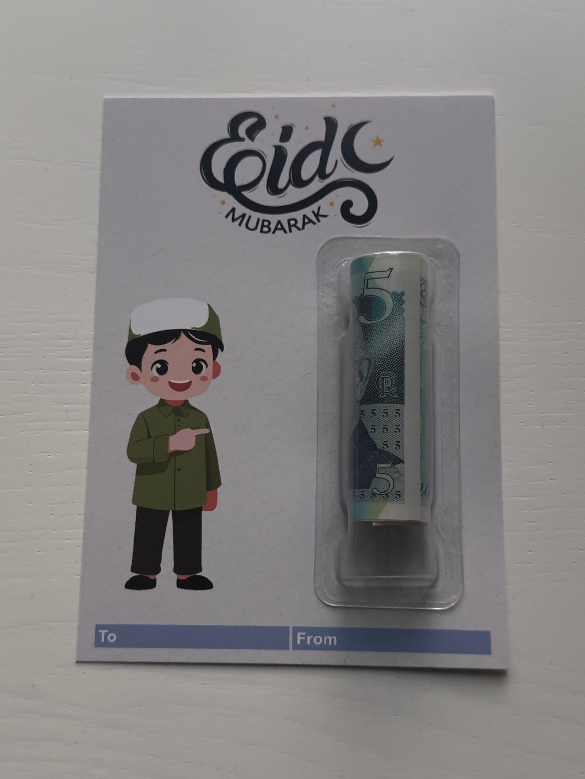 Eid Mubarak Money Holder Card